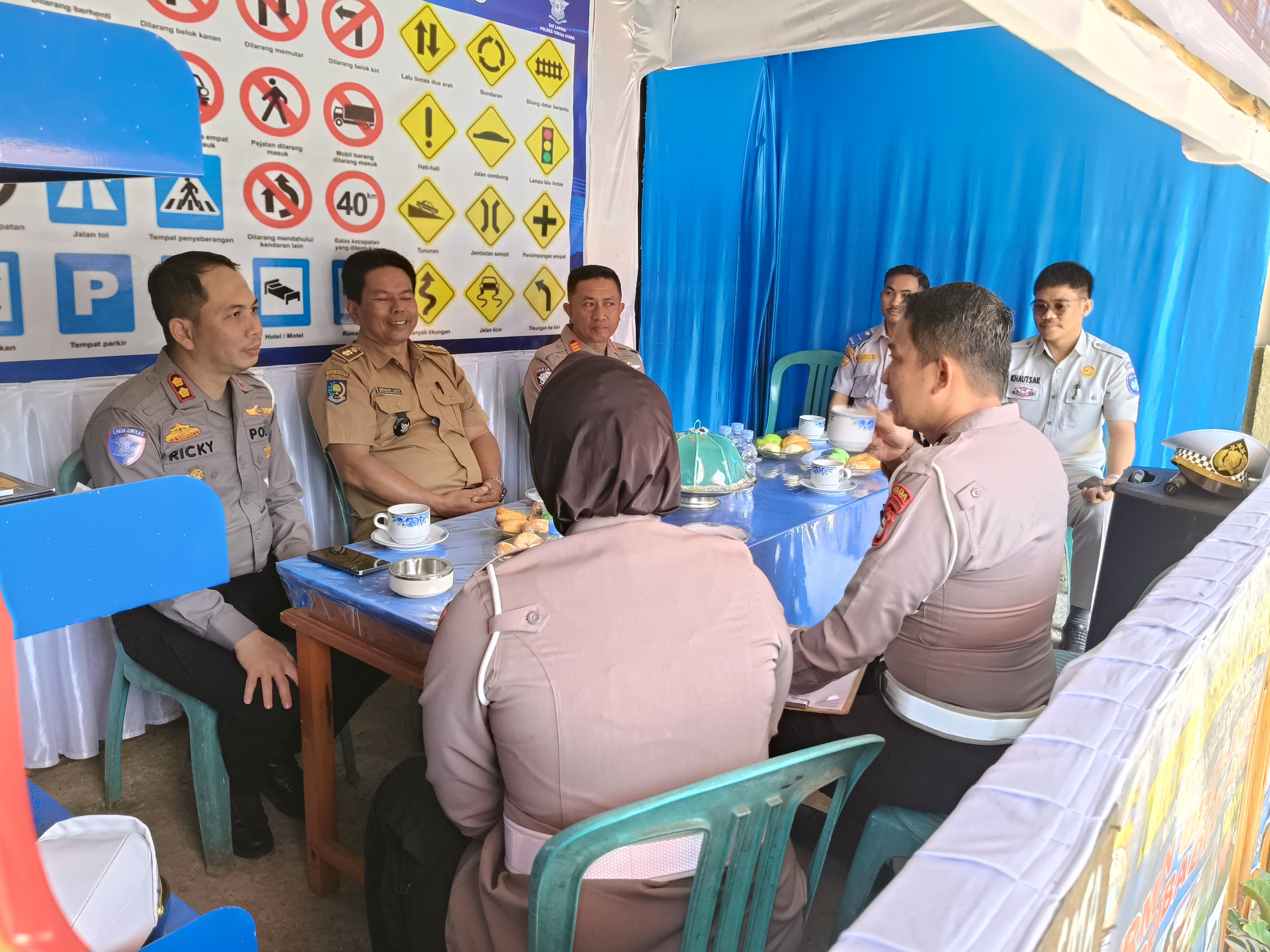 *Dit Lantas Polda Sulsel Gelar Monev Kampung Tertib Lalu Lintas di Lembang Nonongan Toraja Utara*