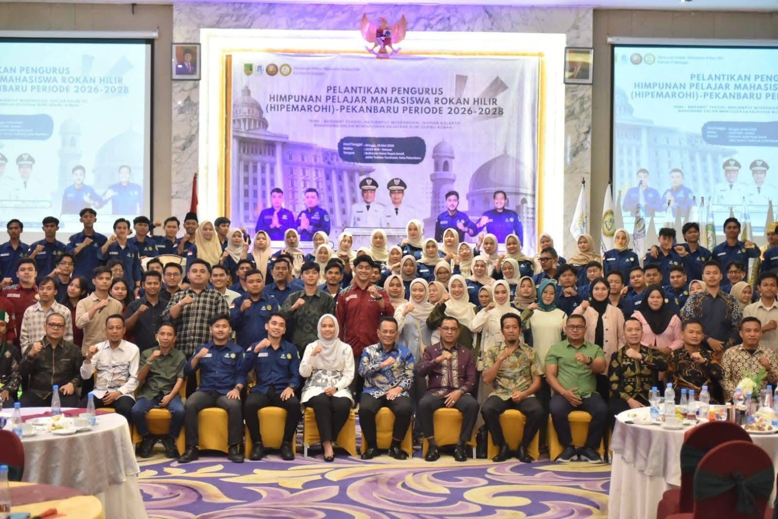 Dikukuhkan, HIPEMAROHI Pekanbaru Siap Jadi Mitra Strategis Pemkab Rohil