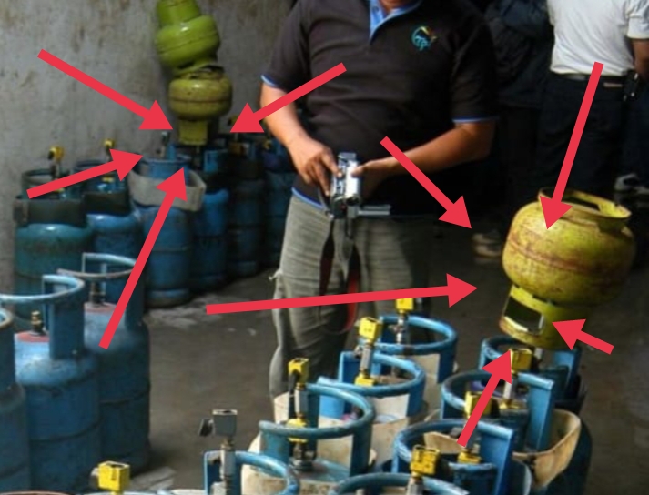 DIDUGA BEBAS PRAKTIK PENYUNTIKAN LPG 3 KG BERSUBSIDI KE LPG 12 KG NONSUBSIDI, DIMINTA ATENSI APH MENINDAK TEGAS
