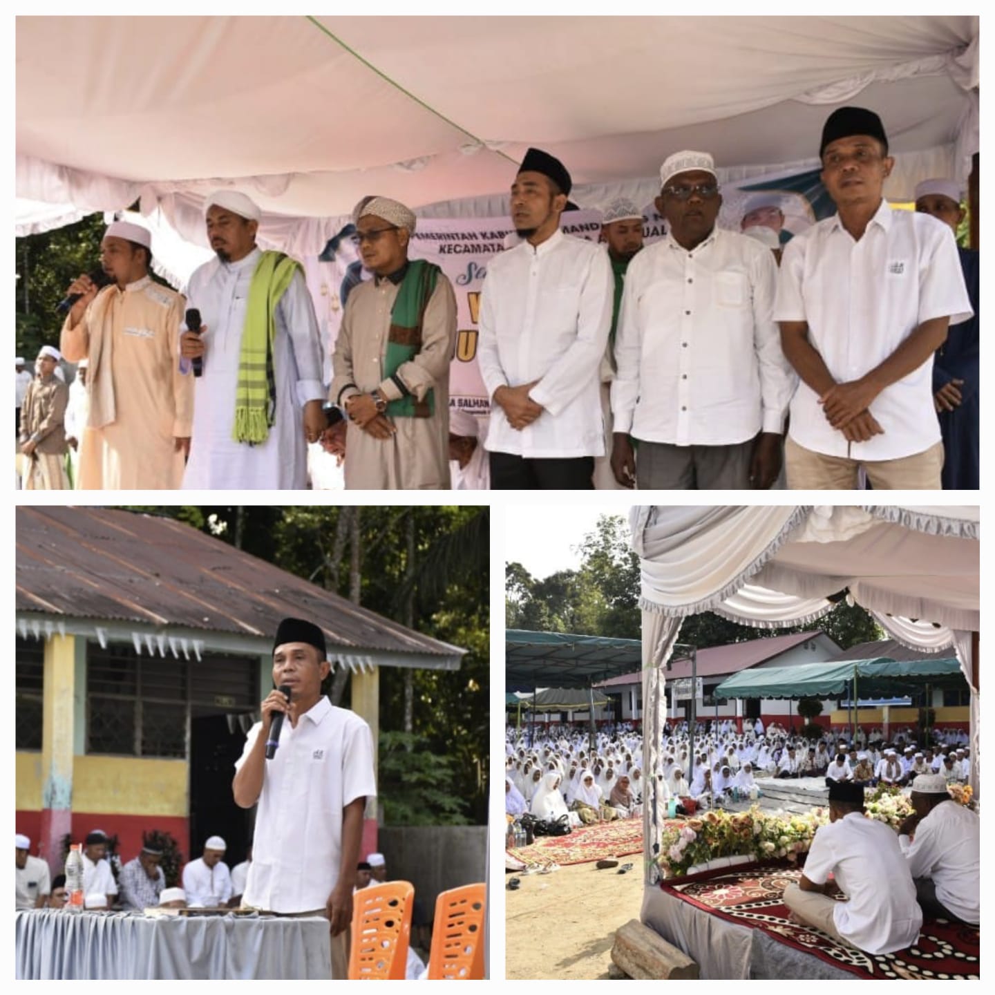 Gema Sholawat Meriahkan Desa Aek Mual, Kecamatan Siabu