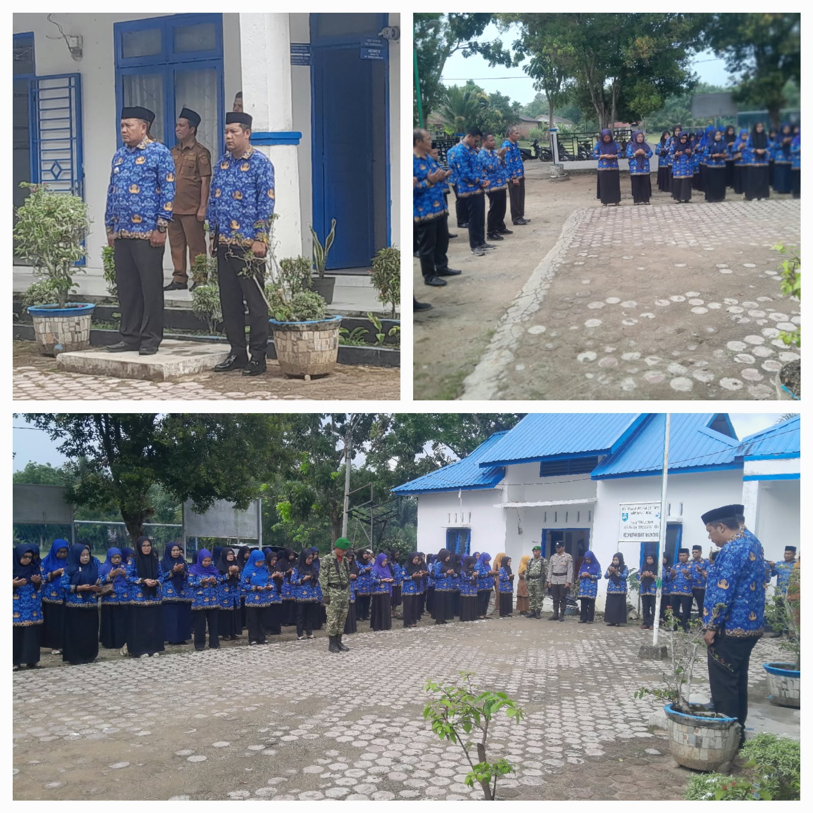 Camat kec. bukit malintang Muhammad Zorro lubis SE.MM gelar Upacara Hari Kesaktian Pancasila.