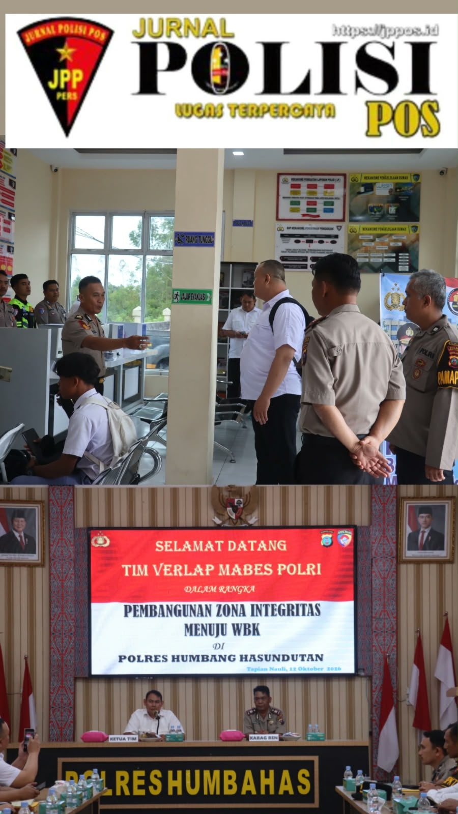Tim Penilai Mabes Polri Verifikasi Kualitas Pelayanan Publik di Polres Humbahas