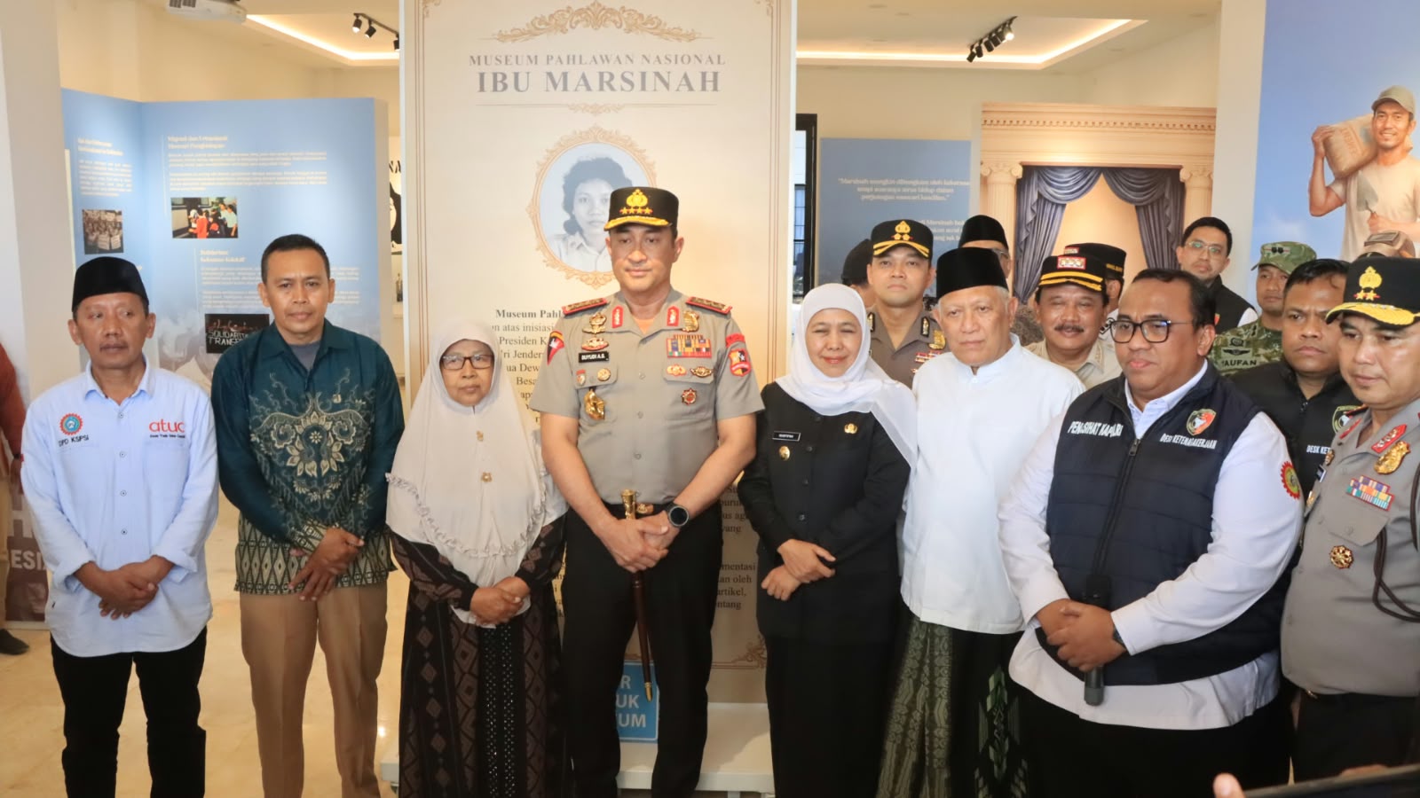 Kapolres Nganjuk Pimpin Langsung Pengamanan Kunjungan Kapolri ke Makam dan Museum Marsinah